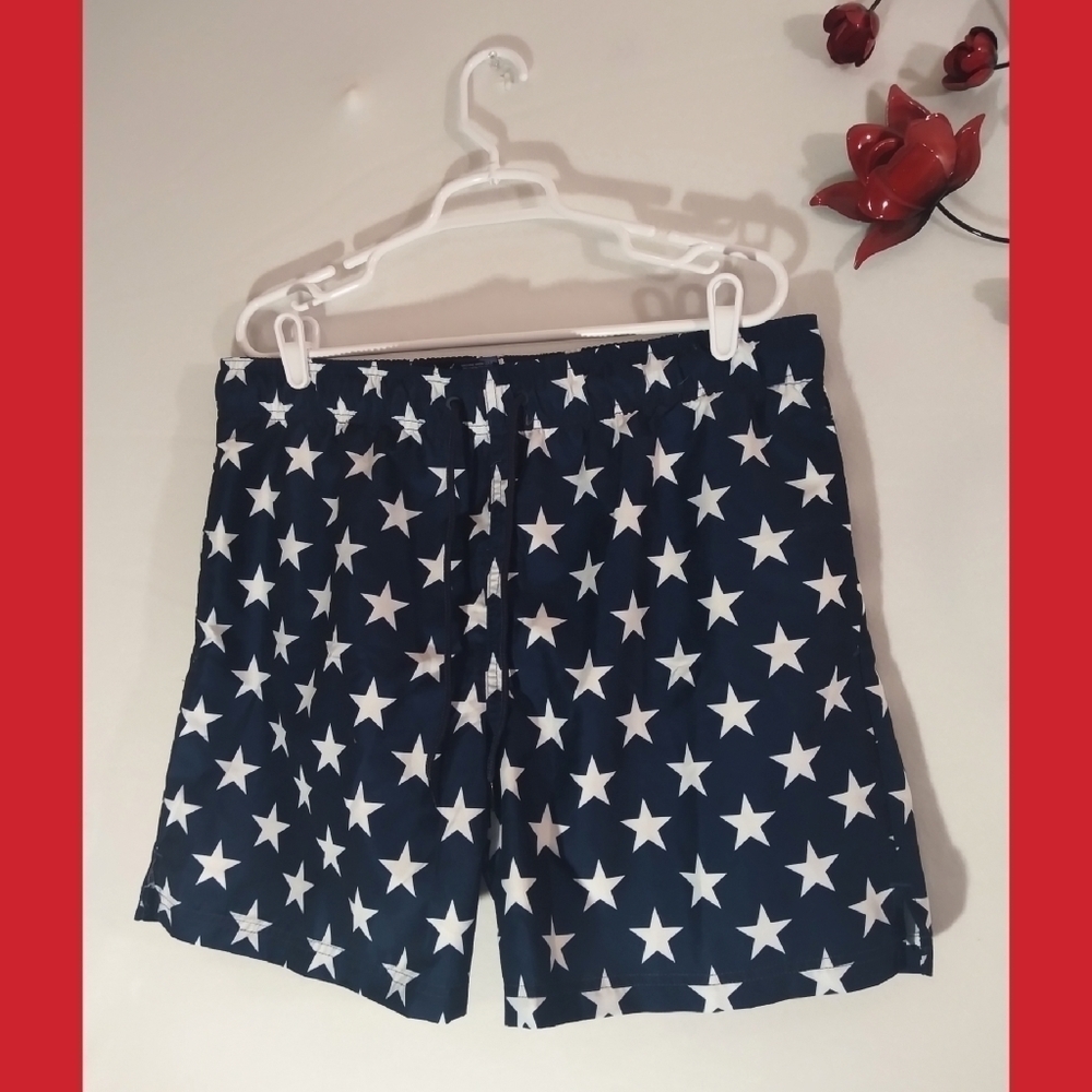 George‎ American Flag Start Swim Trunk
